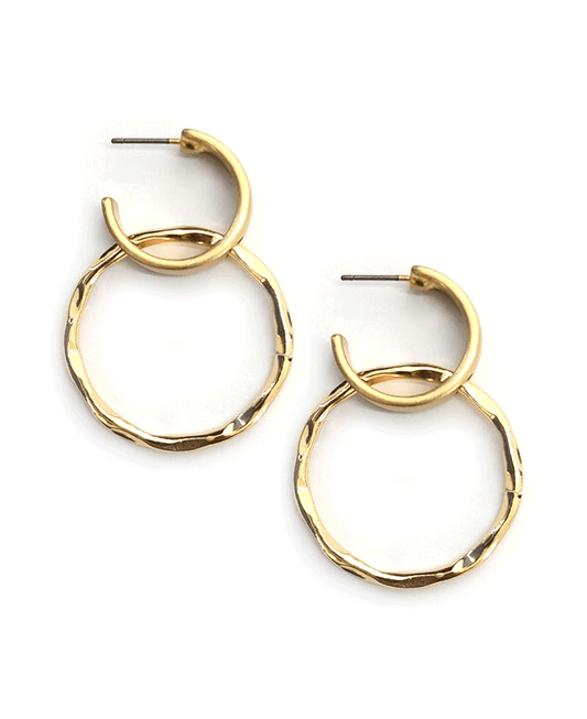 Linked Circle Hoop Earring