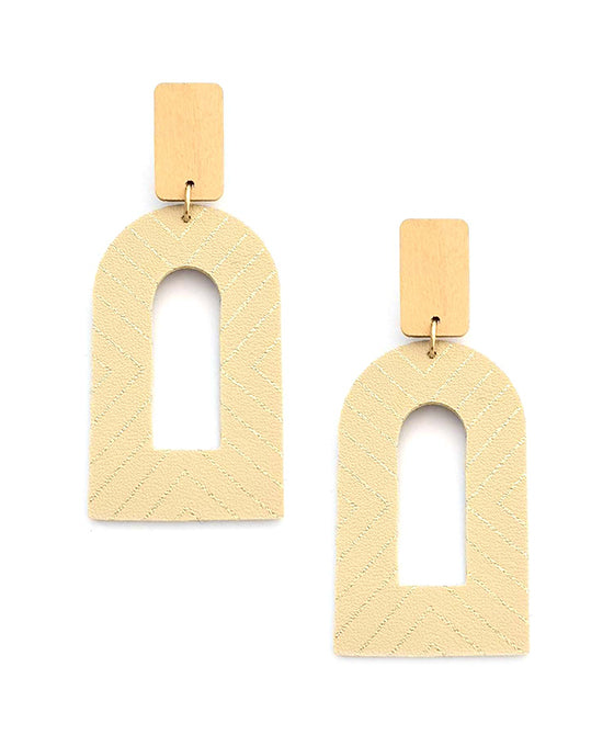 Leather Post Earring