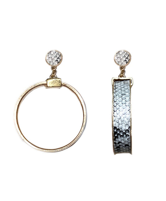 Animal Print Round Post Earring