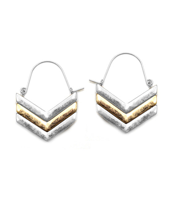 V Shape Metal Earring