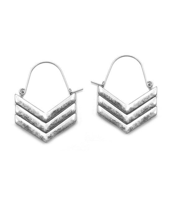 V Shape Metal Earring