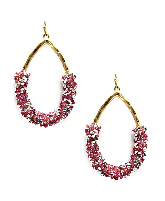 Metal Teardrop Earring