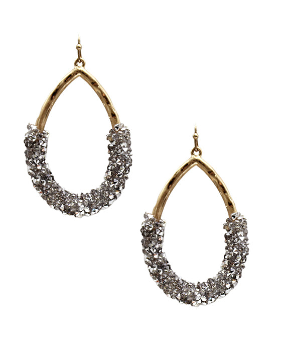 Metal Teardrop Earring