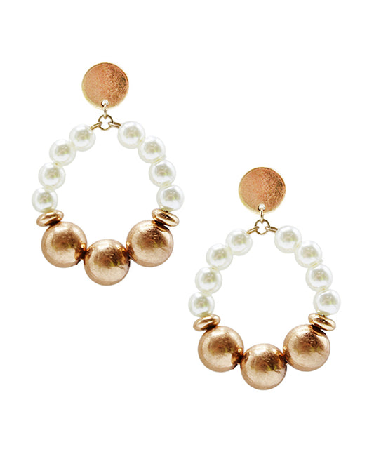 Mixed Ball Post Earring