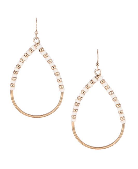 Multi Bead Teardrop Earring