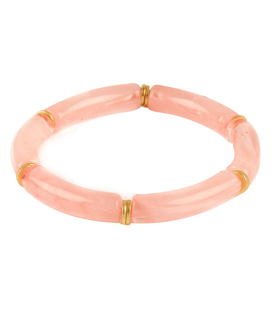 Acetate Pipe Metal Bracelet