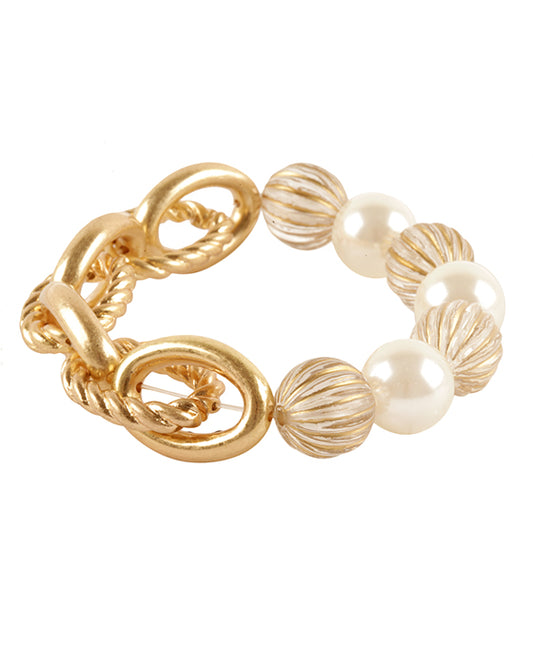Pearl Link Elastic Bracelet