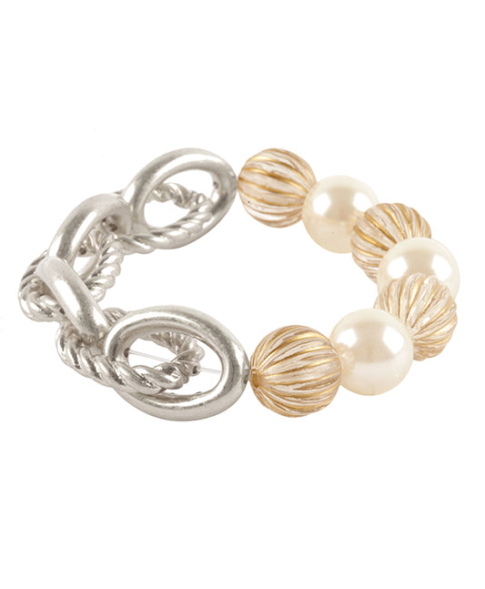 Pearl Link Elastic Bracelet