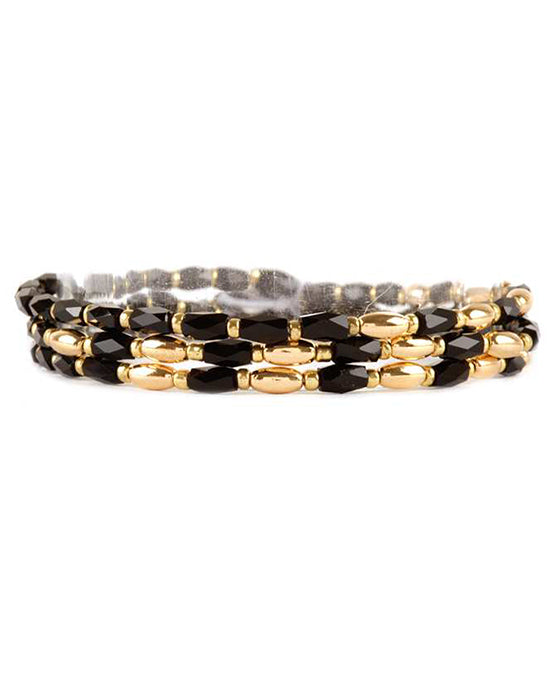 Glass & Seed Bead Multi Stackable Bracelet