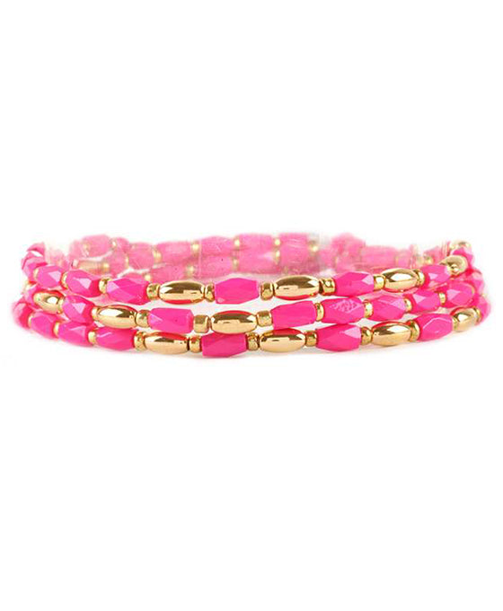 Glass & Seed Bead Multi Stackable Bracelet