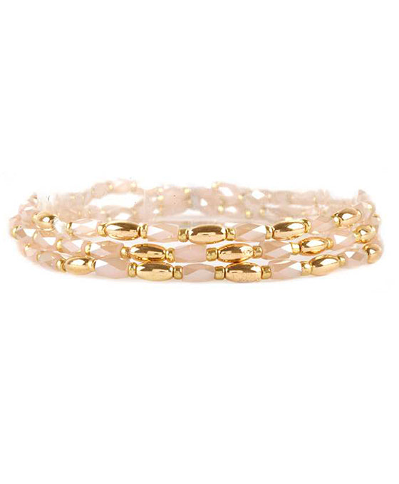 Glass & Seed Bead Multi Stackable Bracelet