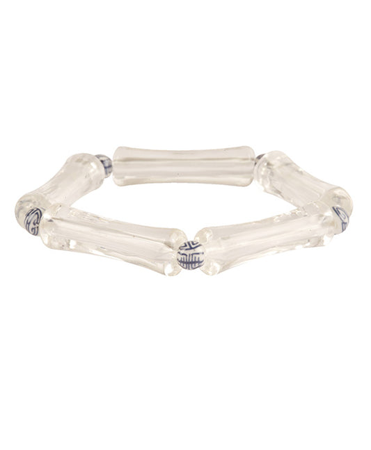 Acetate Pipe Elastic Bracelet