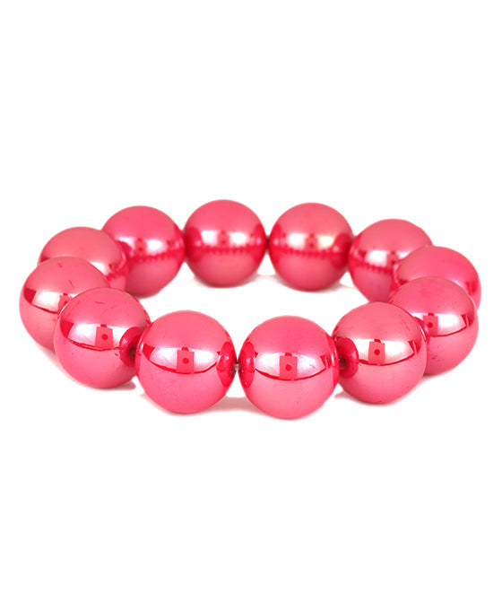 Bead AB Coating Elastic Bracelet