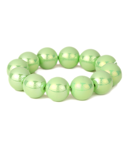 Bead AB Coating Elastic Bracelet