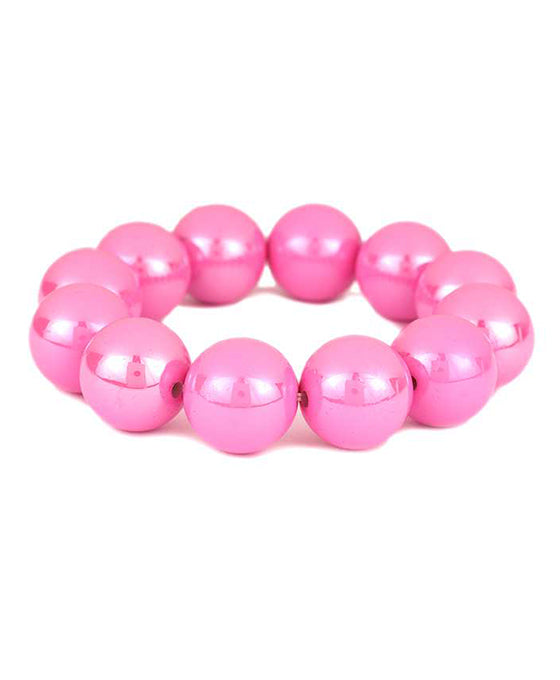 Bead AB Coating Elastic Bracelet