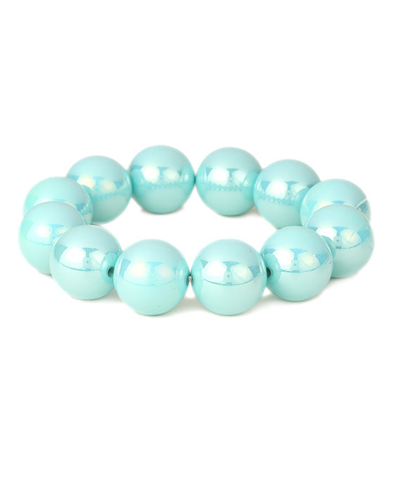 Bead AB Coating Elastic Bracelet
