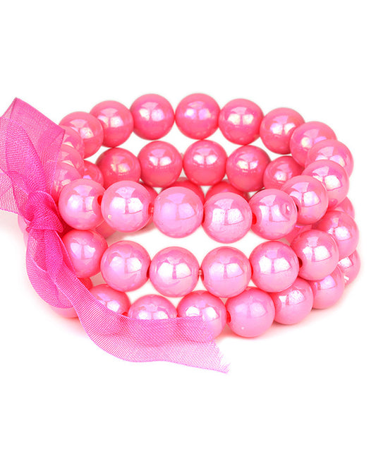 Bead AB Coating Multi Stackable Bracelet
