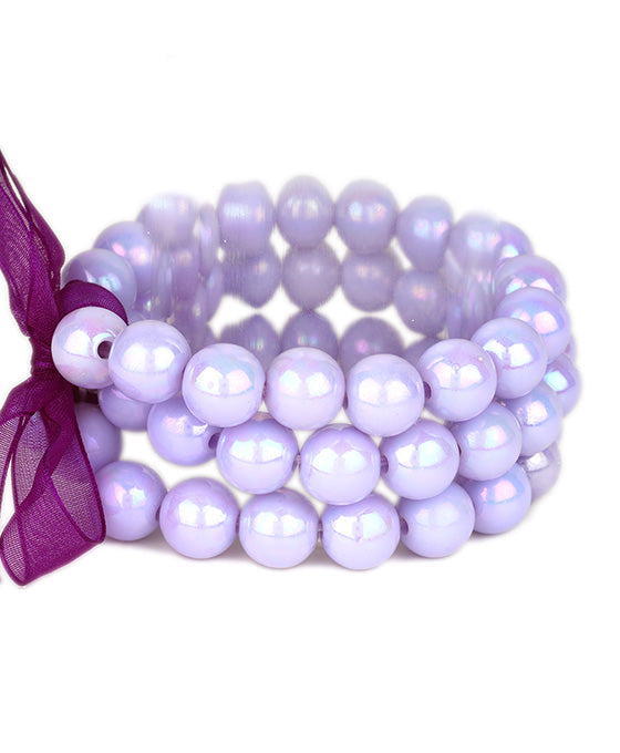 Bead AB Coating Multi Stackable Bracelet