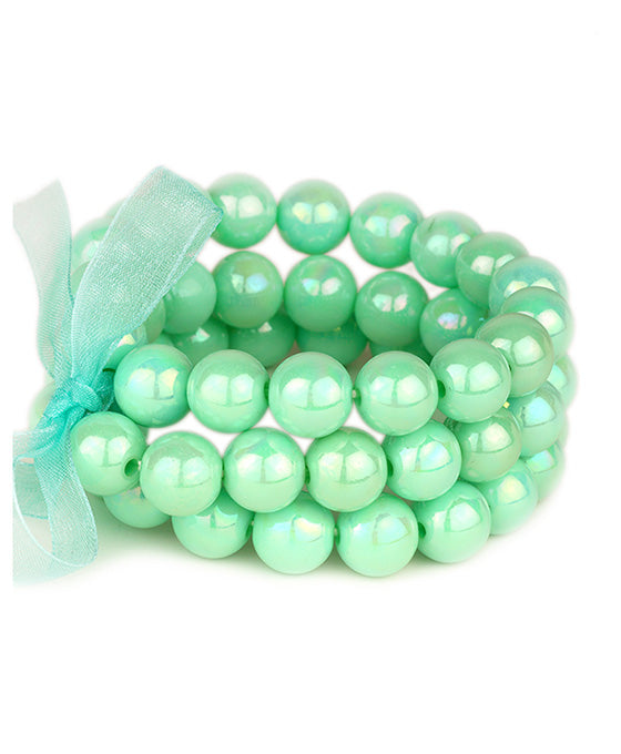 Bead AB Coating Multi Stackable Bracelet