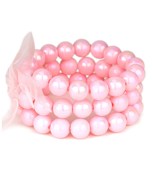 Bead AB Coating Multi Stackable Bracelet