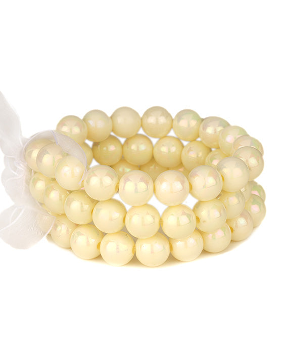 Bead AB Coating Multi Stackable Bracelet