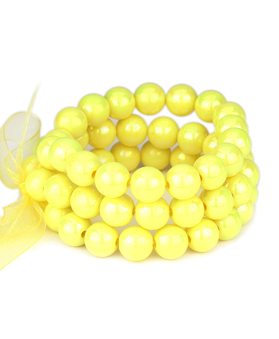 Bead AB Coating Multi Stackable Bracelet