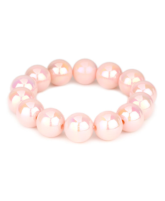 Bead AB Coating Elastic Bracelet