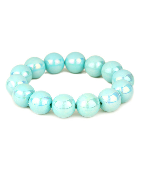 Bead AB Coating Elastic Bracelet