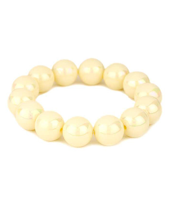 Bead AB Coating Elastic Bracelet