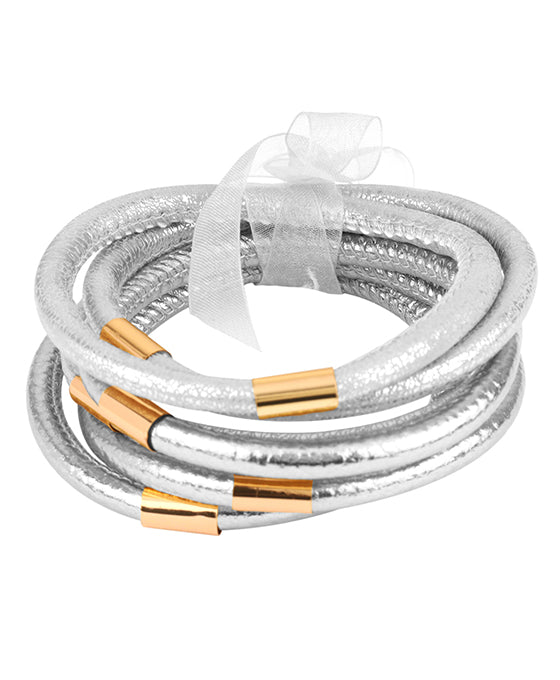 Plastic Tube & Leater Bracelet