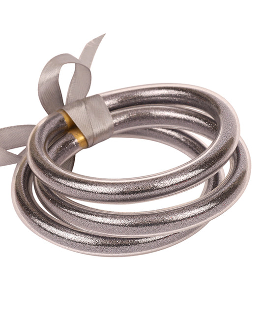 Plastic Tube Glitter Multi Stackable Bracelet