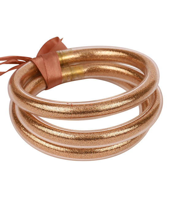 Plastic Tube Glitter Multi Stackable Bracelet