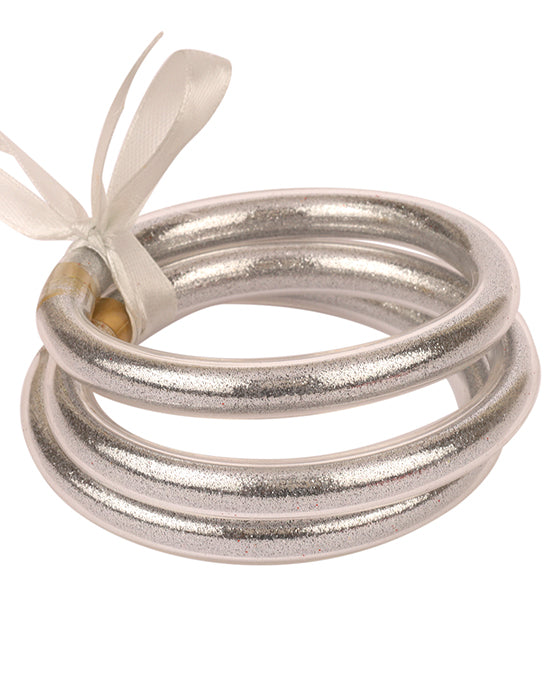 Plastic Tube Glitter Multi Stackable Bracelet