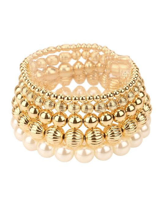 CCB Ball & Pearl Bracelet