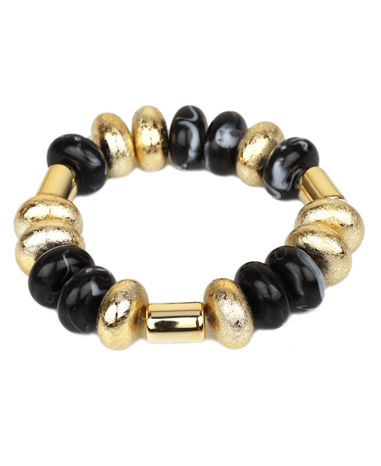 Marble & CCB Elastic Bracelet