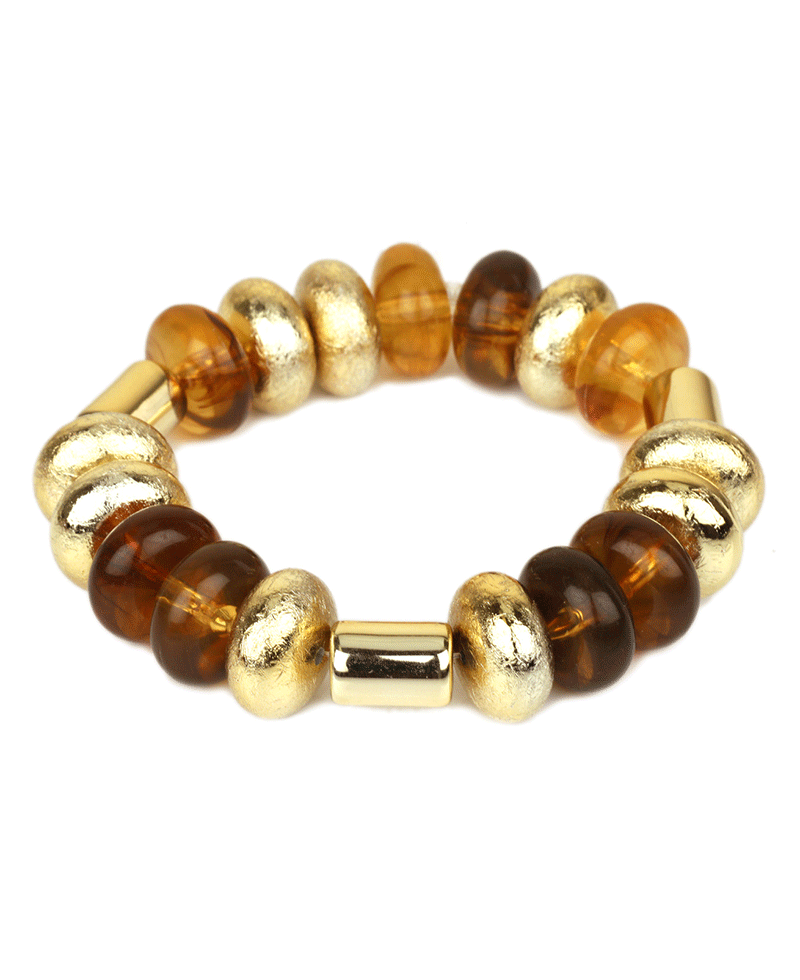Marble & CCB Elastic Bracelet