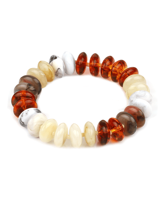 Marble Bead Elastic Bracelet