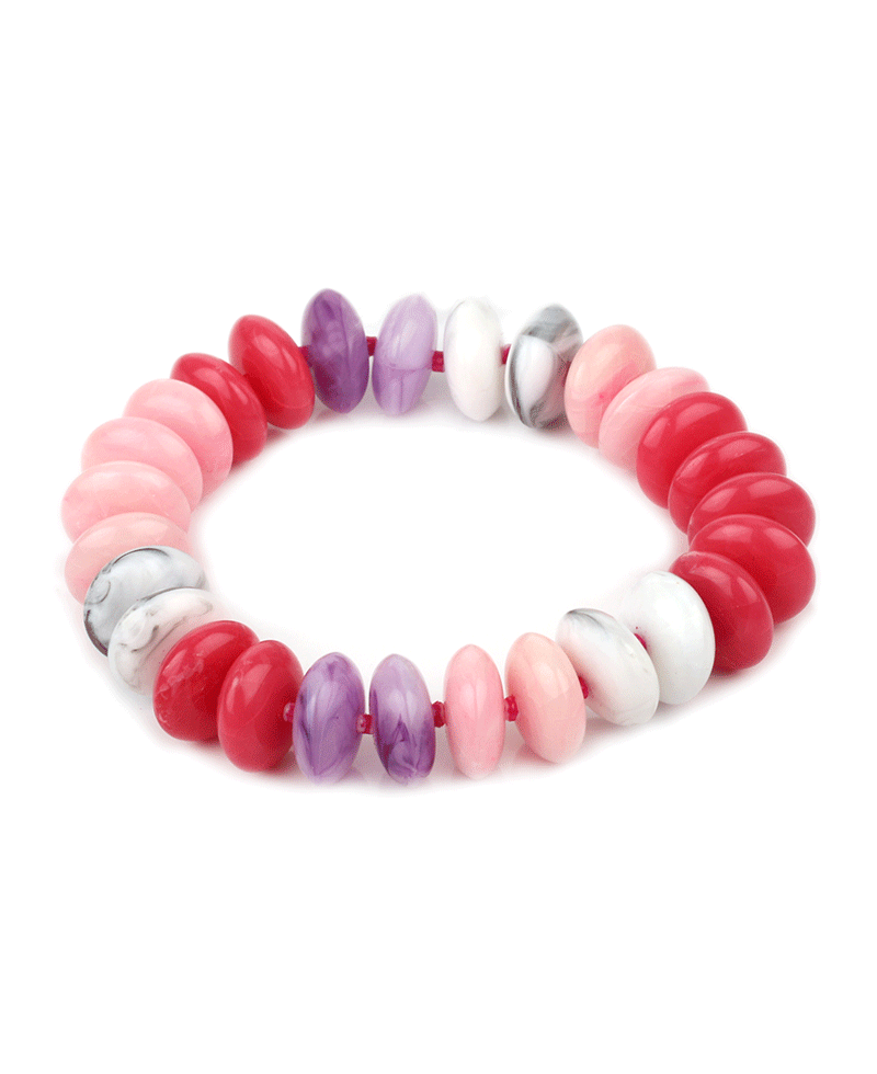 Marble Bead Elastic Bracelet