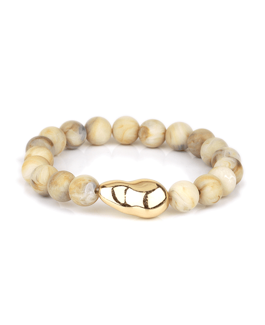 Marble Bead Elastic Bracelet