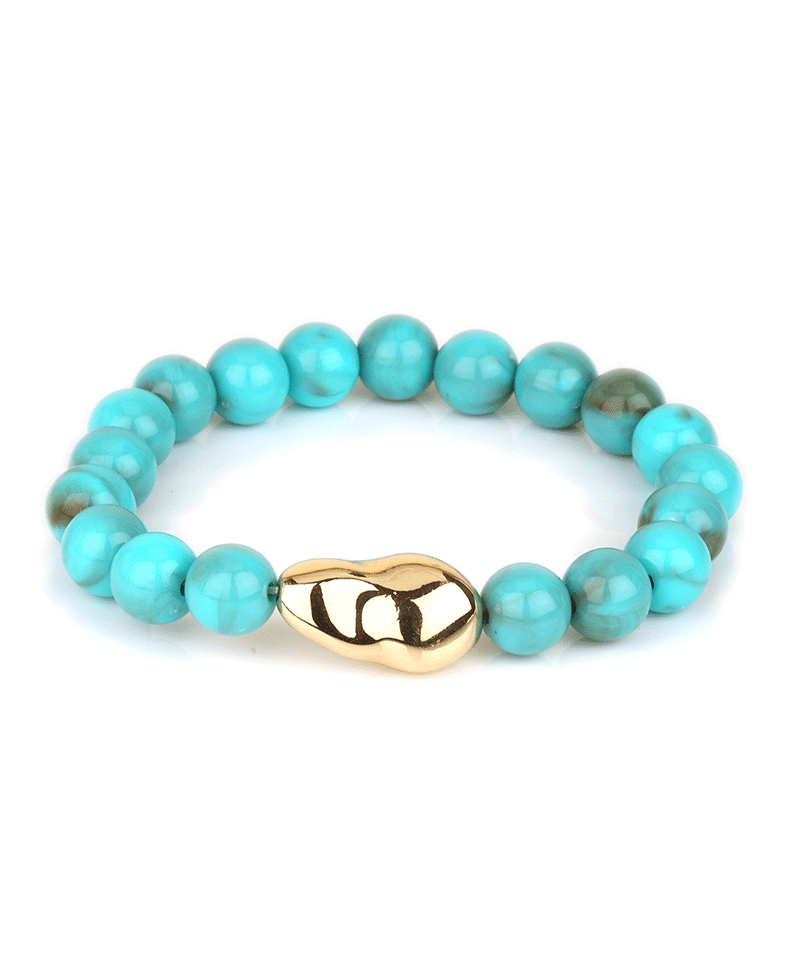 Marble Bead Elastic Bracelet