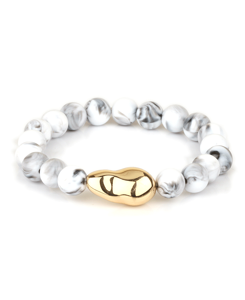 Marble Bead Elastic Bracelet