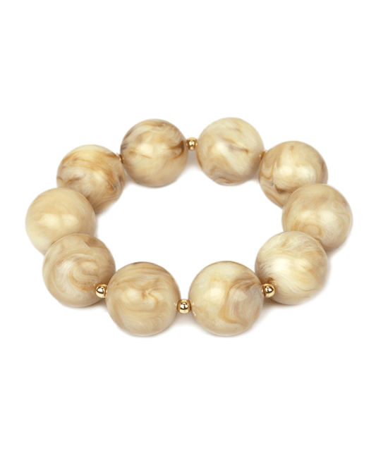 Marble Bead Elastic Bracelet