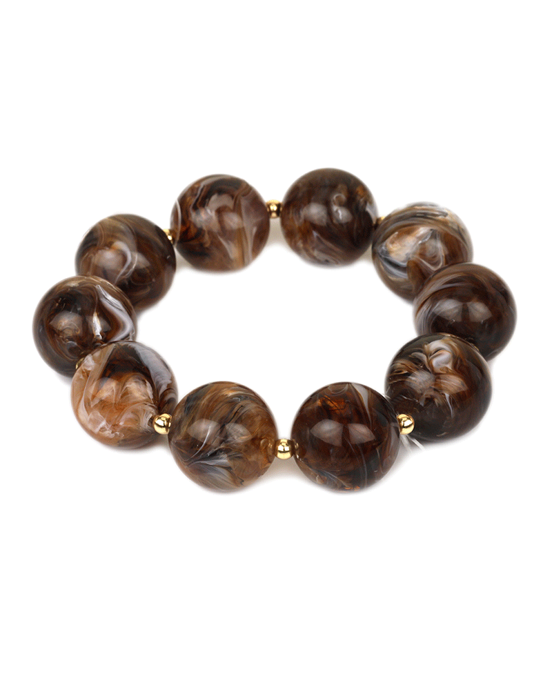 Marble Bead Elastic Bracelet