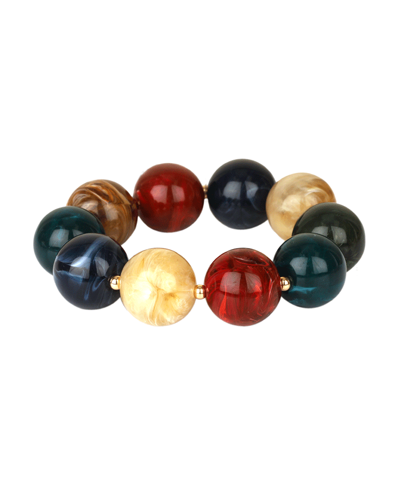 Marble Bead Elastic Bracelet