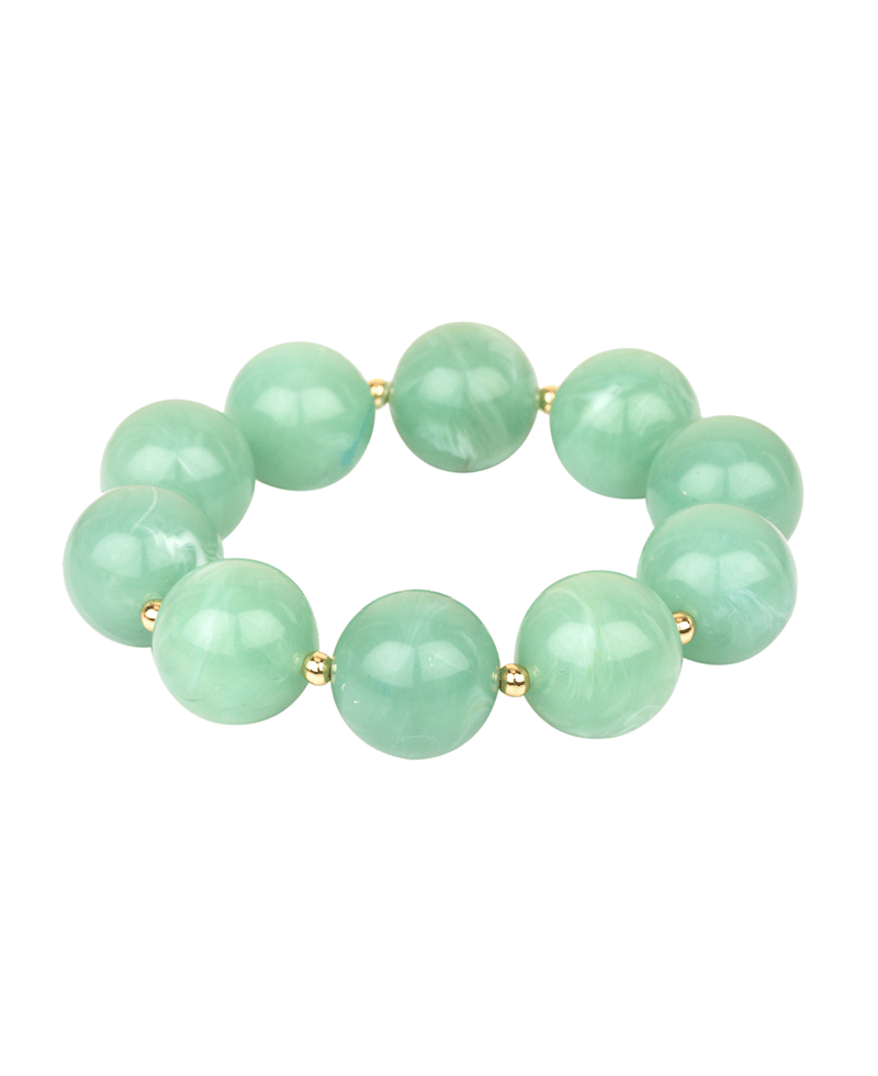 Marble Bead Elastic Bracelet