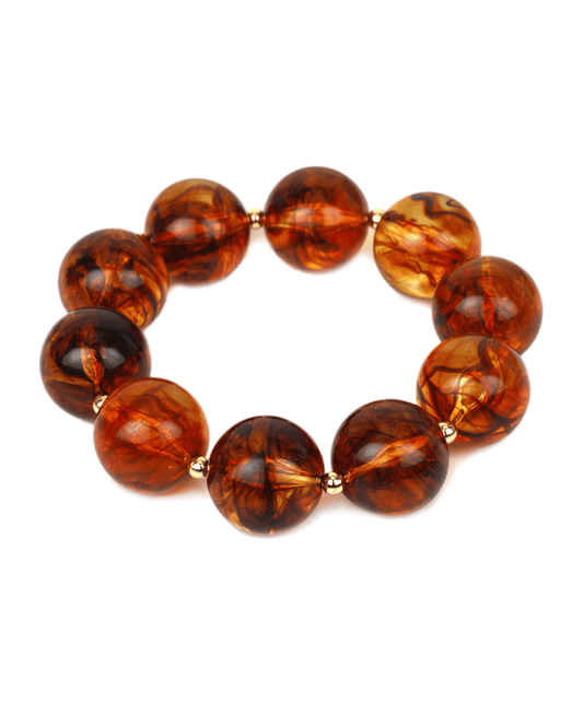 Marble Bead Elastic Bracelet
