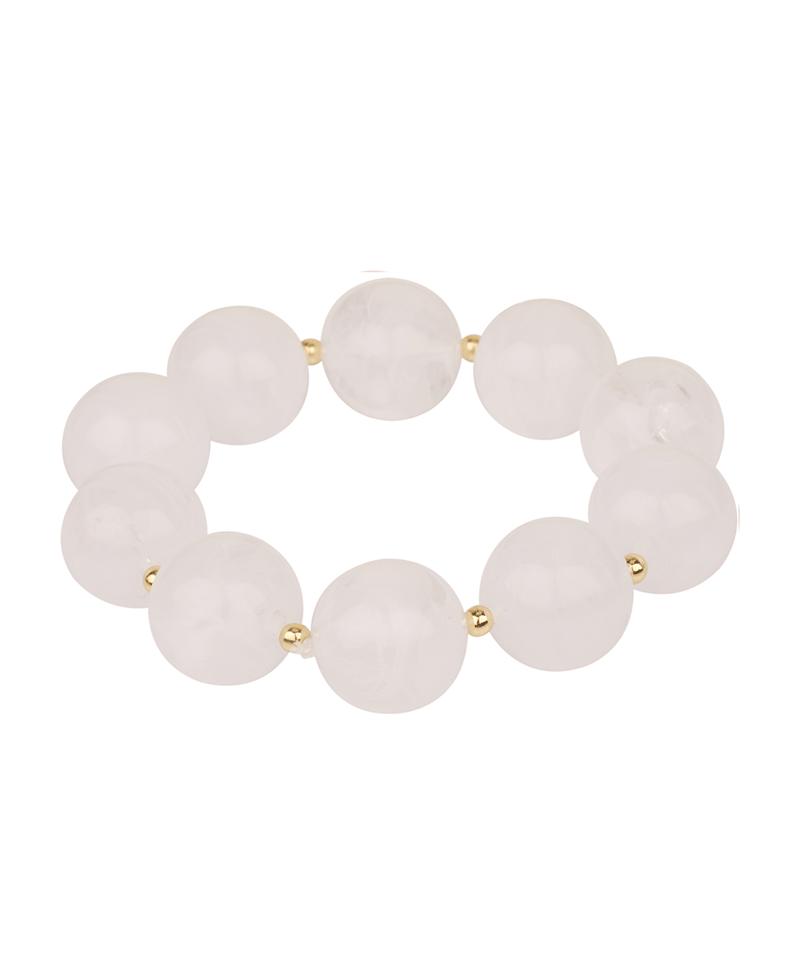 Marble Bead Elastic Bracelet