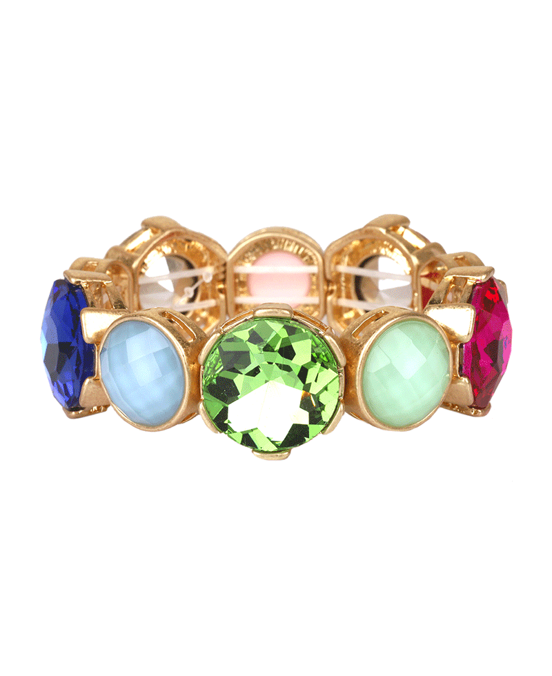Epoxy Stone Elastic Bracelet