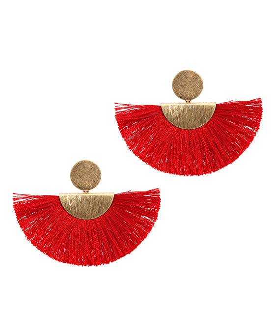 Metal Thread Post Earring
