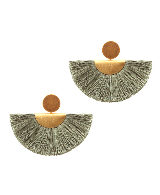 Metal Thread Post Earring